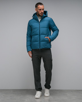 Herno Blue down jacket with logo PI00226UL11106