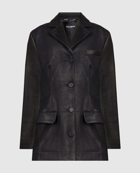 Dolce&Gabbana Black leather jacket F29XYLHULUR