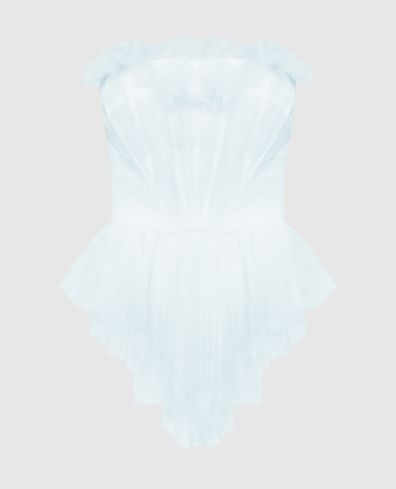 

Blue top-buster with drape Philosophy di Lorenzo Serafini, Light blue