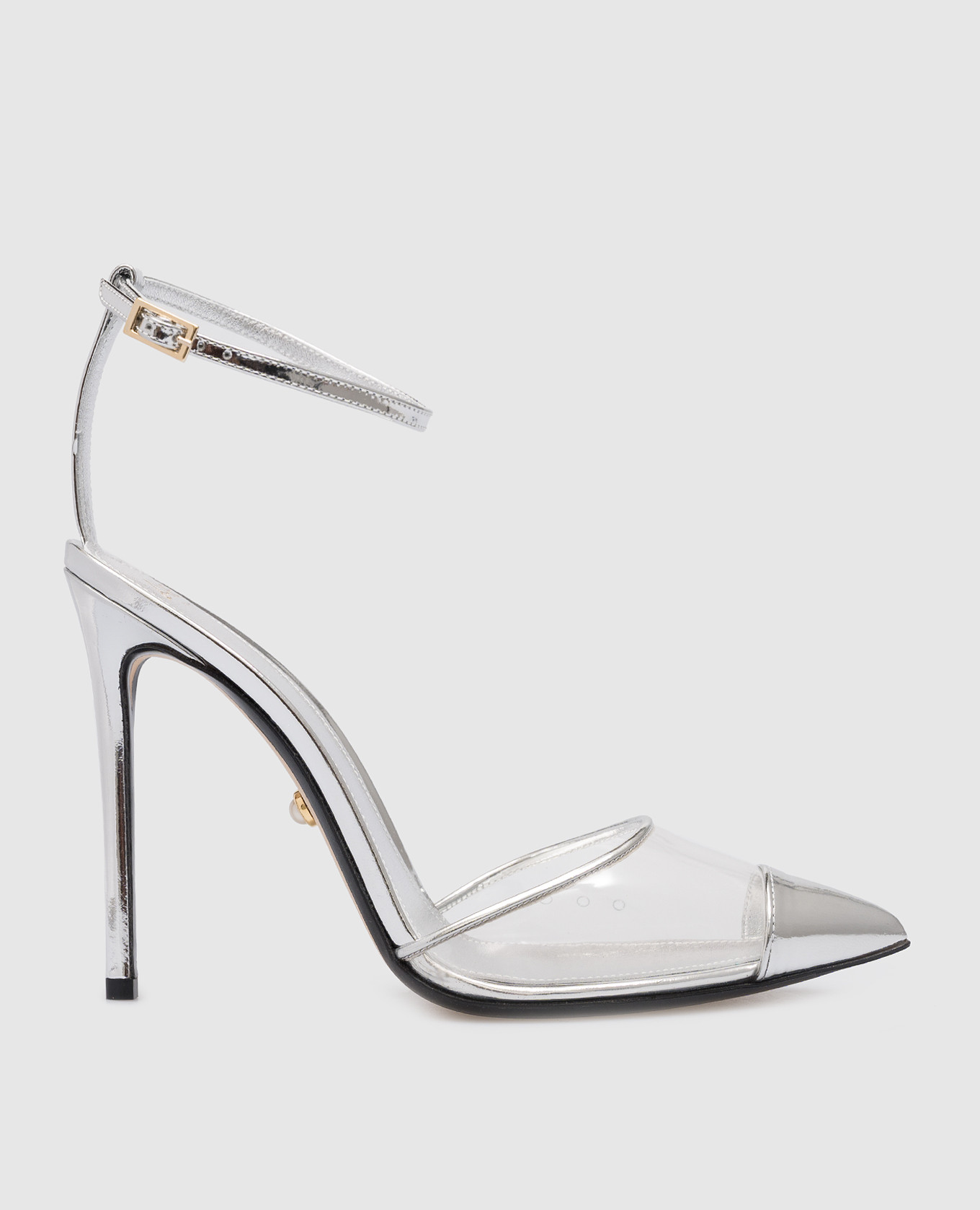 

Bianca silver slingbacks Alevi Milano