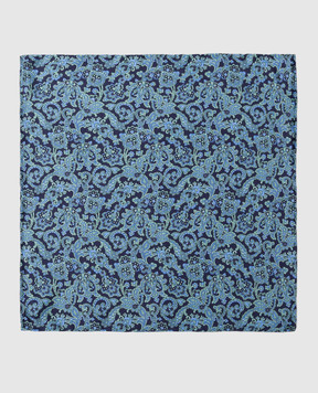 Stefano Ricci Children's blue patterned silk tie and handkerchief set YDX27001