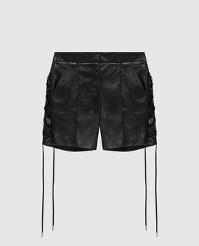 David Koma Drawstring leather shorts R22DK25SH