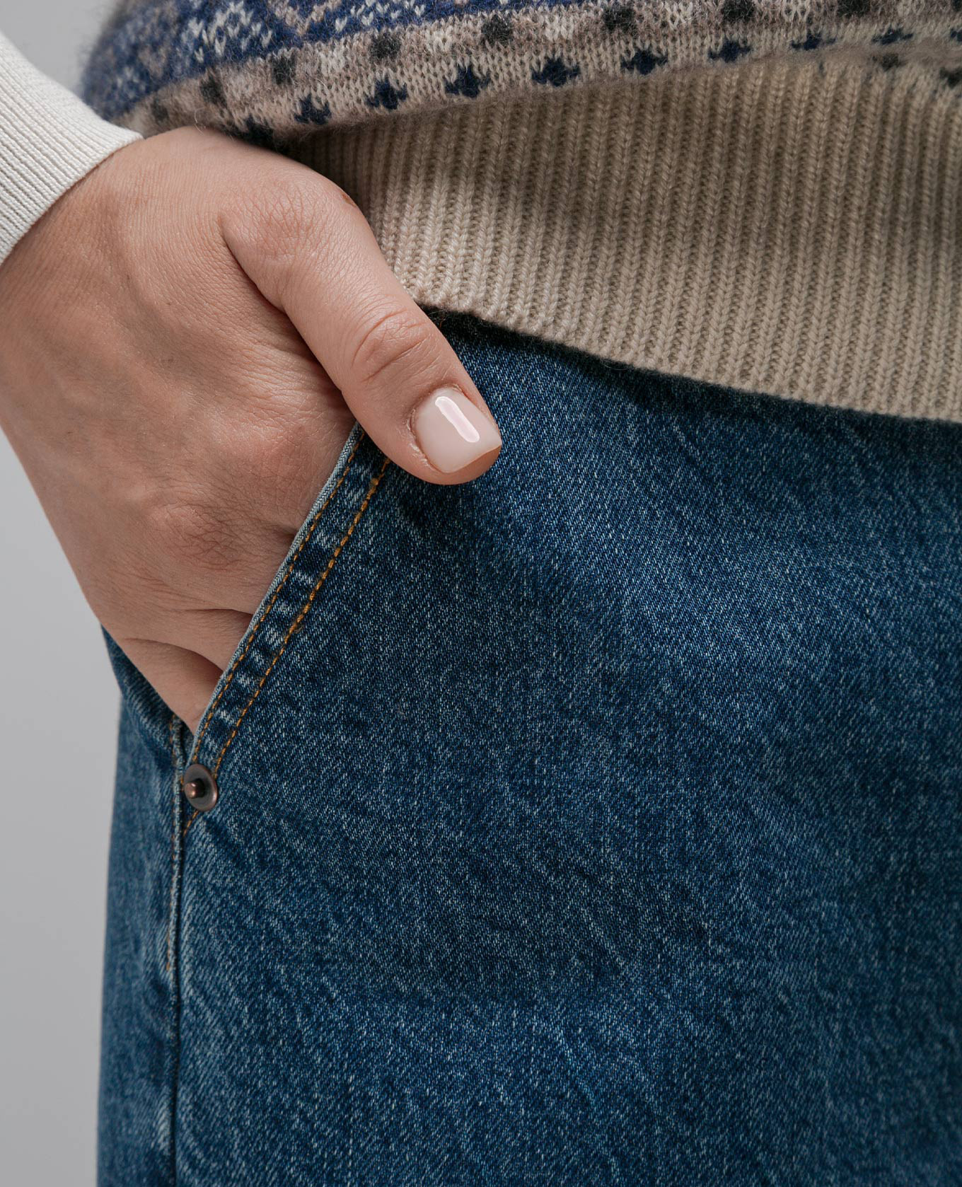 Blue denim skirt CO 5