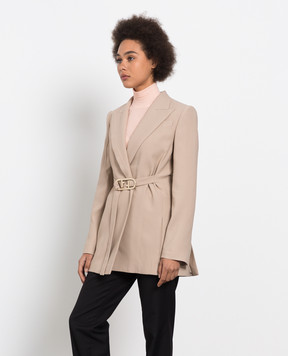 Fendi Beige blazer with Fendi O'Lock buckle in metal FJ7243AJXQ