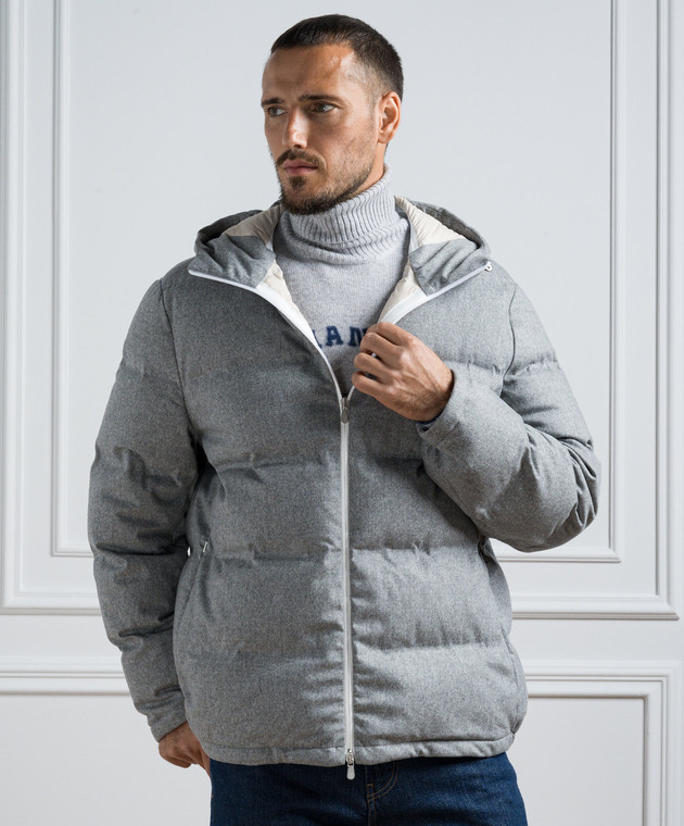 【VIP価格】BRUNELLO CUCINELLI Wool sleeved Down Jacket Brunello Cucinelli Down Jacket, XL