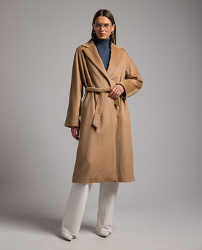 Enrico Mandelli Beige wool and alpaca coat A7D0625203