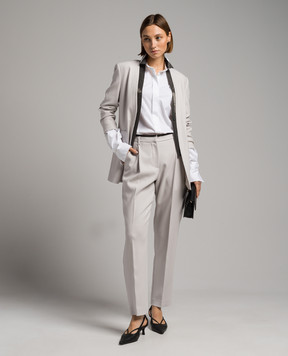 Brunello Cucinelli Gray jacket with monil chain MB0972551