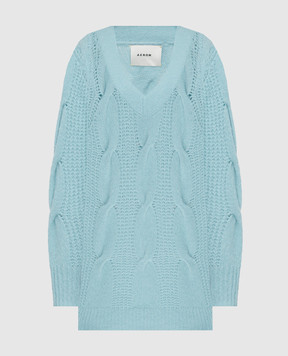 AERON Gunta blue pullover in textured pattern GUNTA