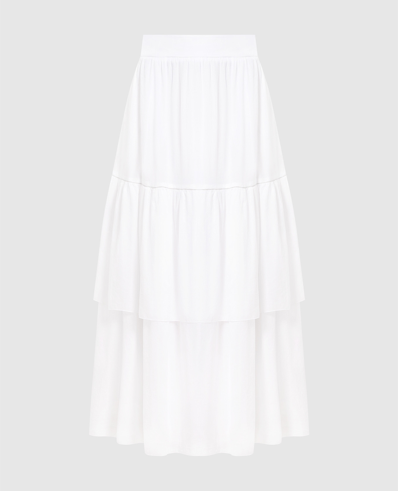 

White skirt with monil chain Peserico