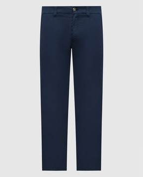 Stefano Ricci Blue pants with logo MFT41S0170T209PT