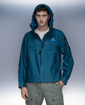 C.P. Company Gore G-type blue jacket with logo MOW031A006366G