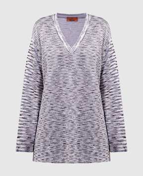 Missoni White striped pullover with sequins DS23WN2IBK030L