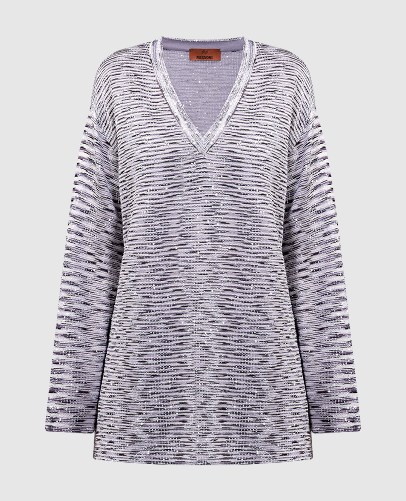 

White striped pullover with sequins Missoni