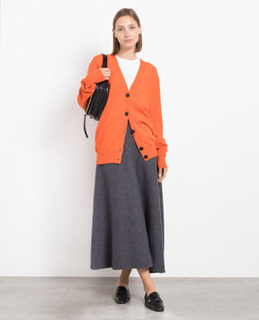 Jil Sander Orange cashmere cardigan J02GP0052J13201