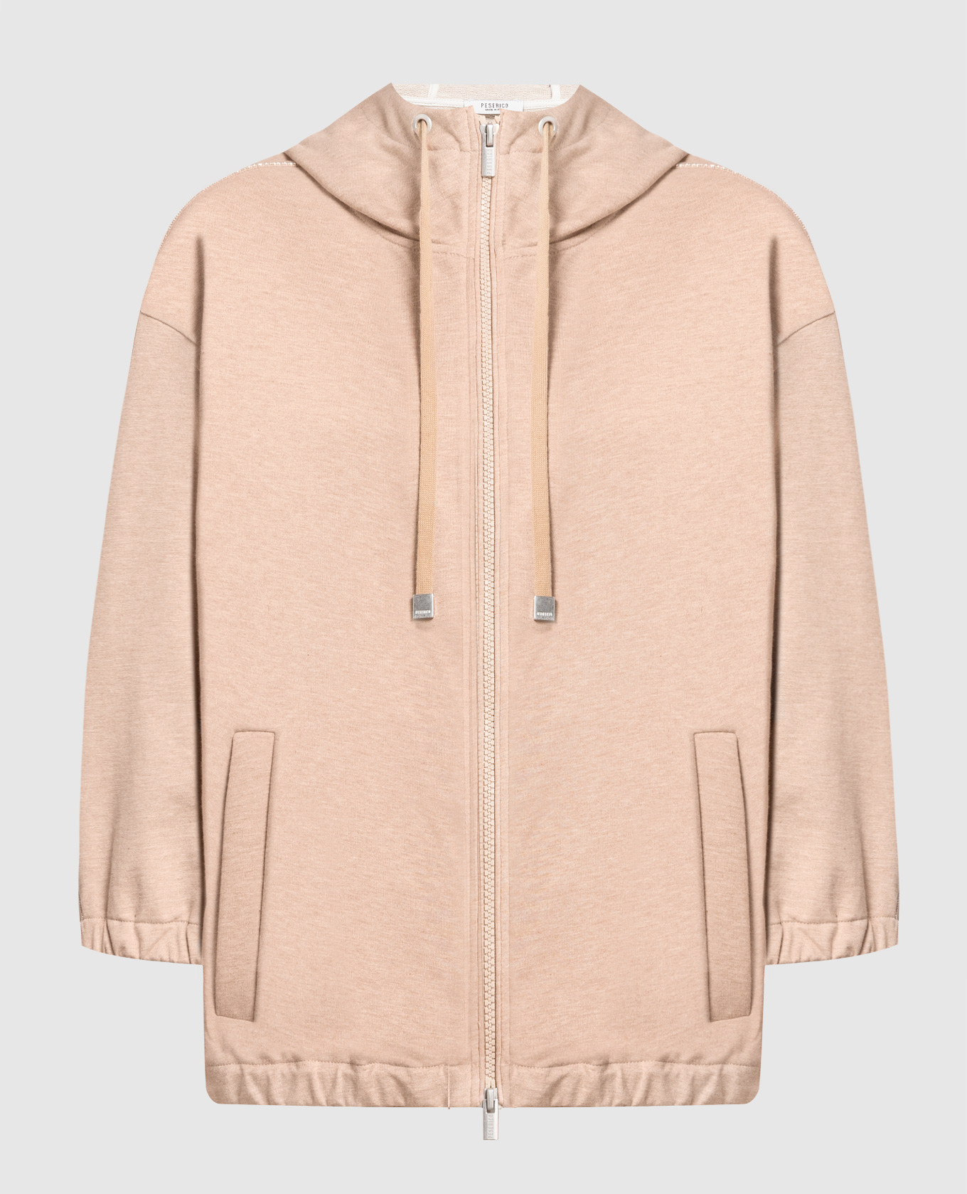 Brown sports jacket with monil chain peserico