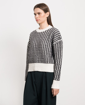 Bottega Veneta White sweater in a pattern 704595V24Z0