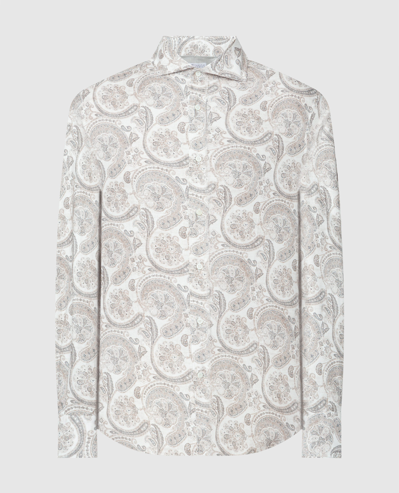 

Beige shirt with paisley print Brunello Cucinelli