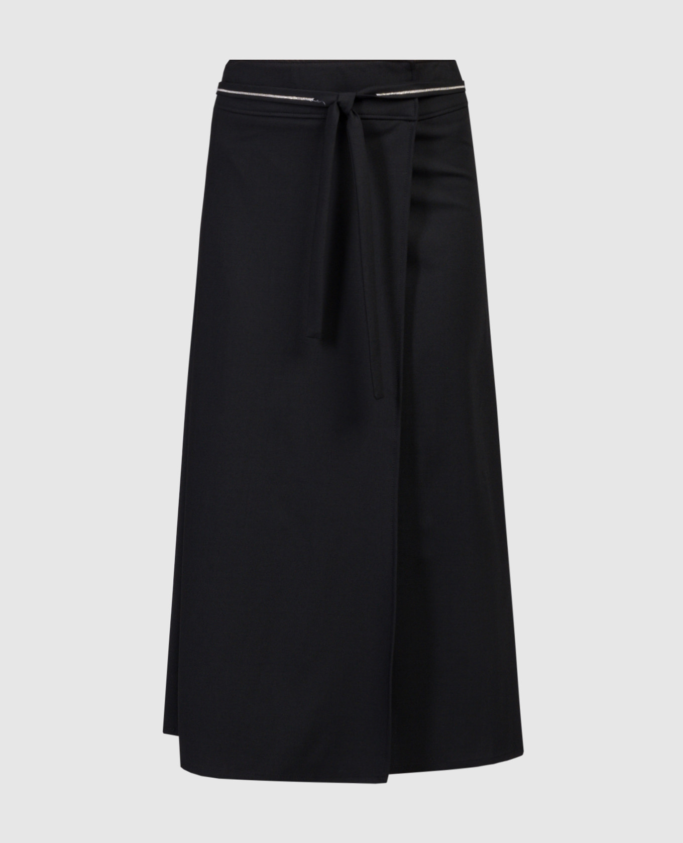 

Black midi skirt with monil chain Peserico, Черный