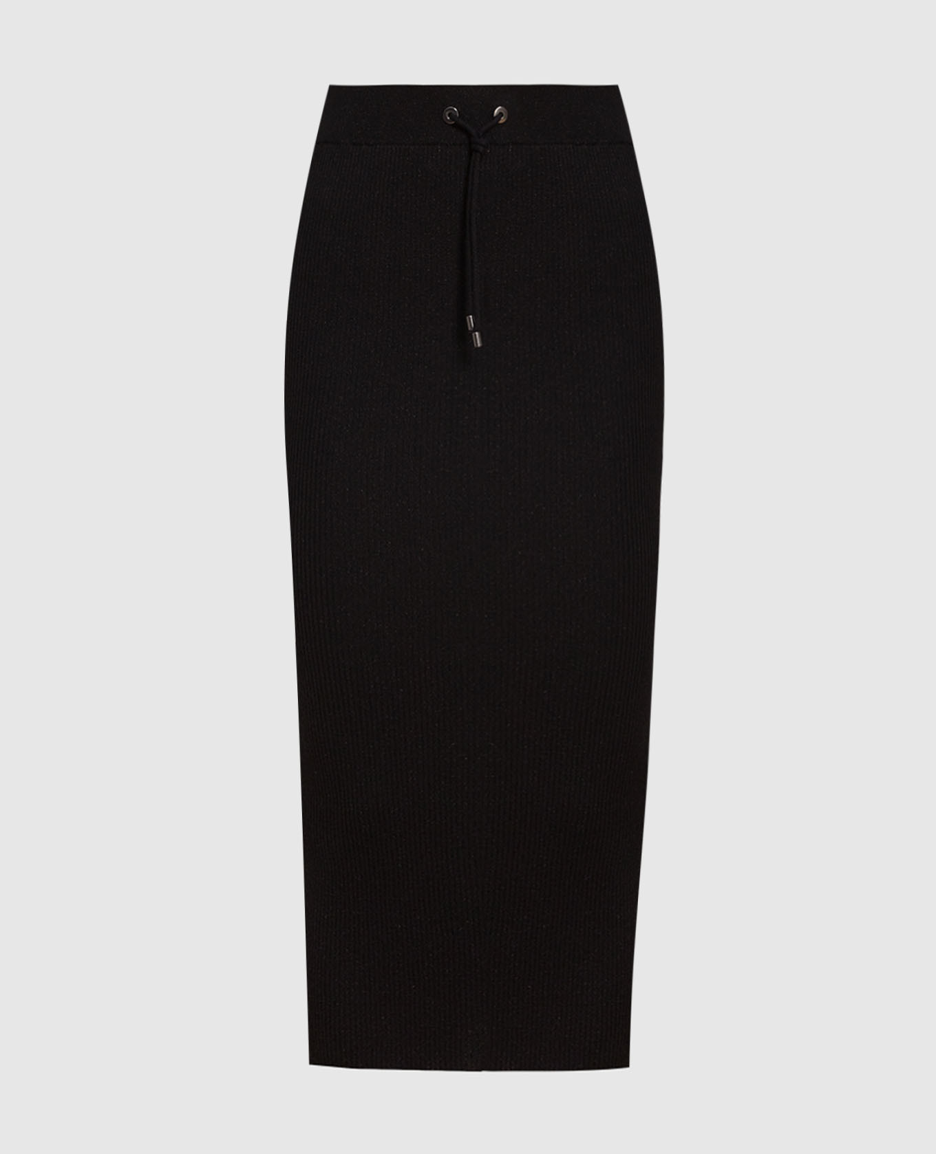 

Black lurex ribbed skirt Brunello Cucinelli, Черный