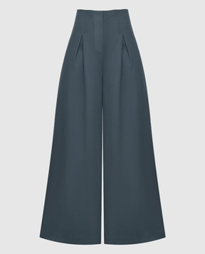 CO Gray wool palazzo pants 5034NWG