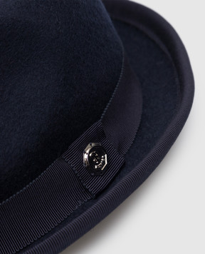 Stefano Ricci Children's blue hat made of wool YVF4352PFELTRO