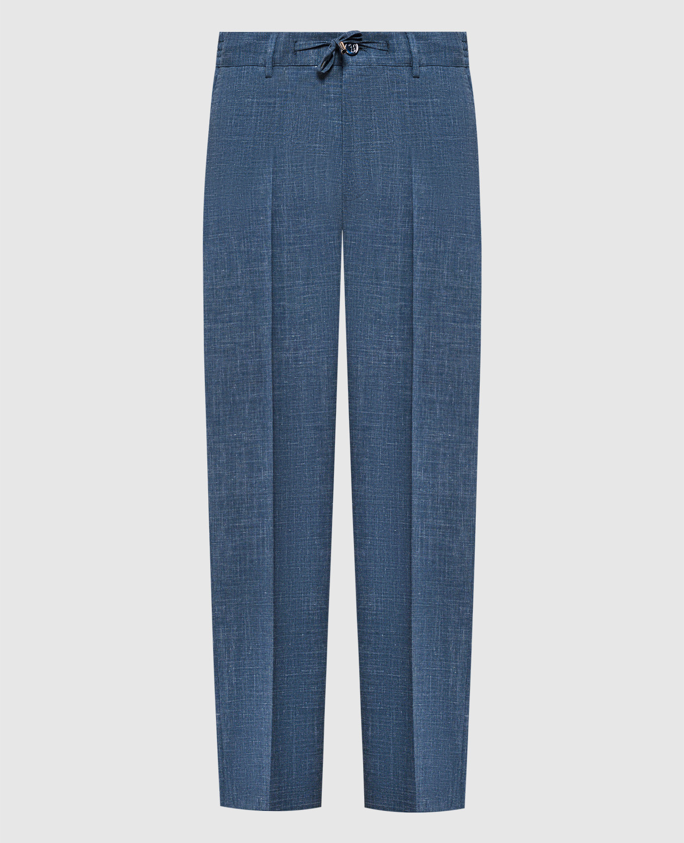 

Blue pants made of wool and linen Stefano Ricci