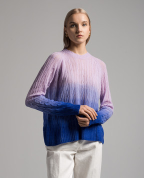 Etro Purple gradient wool jumper WRKE0009AL115