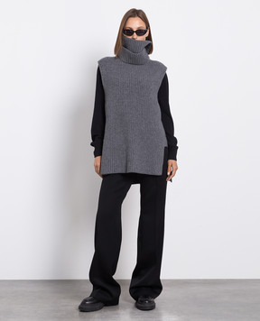 Jil Sander Gray vest made of wool J02NC0166J14511
