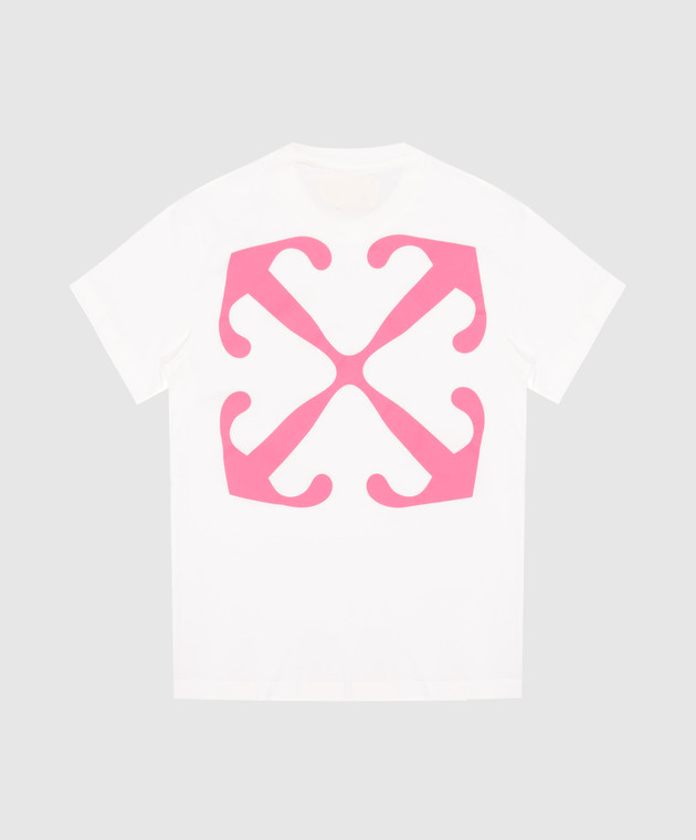 Off White T shirt bianca da bambino con stampa logo OGAA001S24JER003 acquista online su Symbol