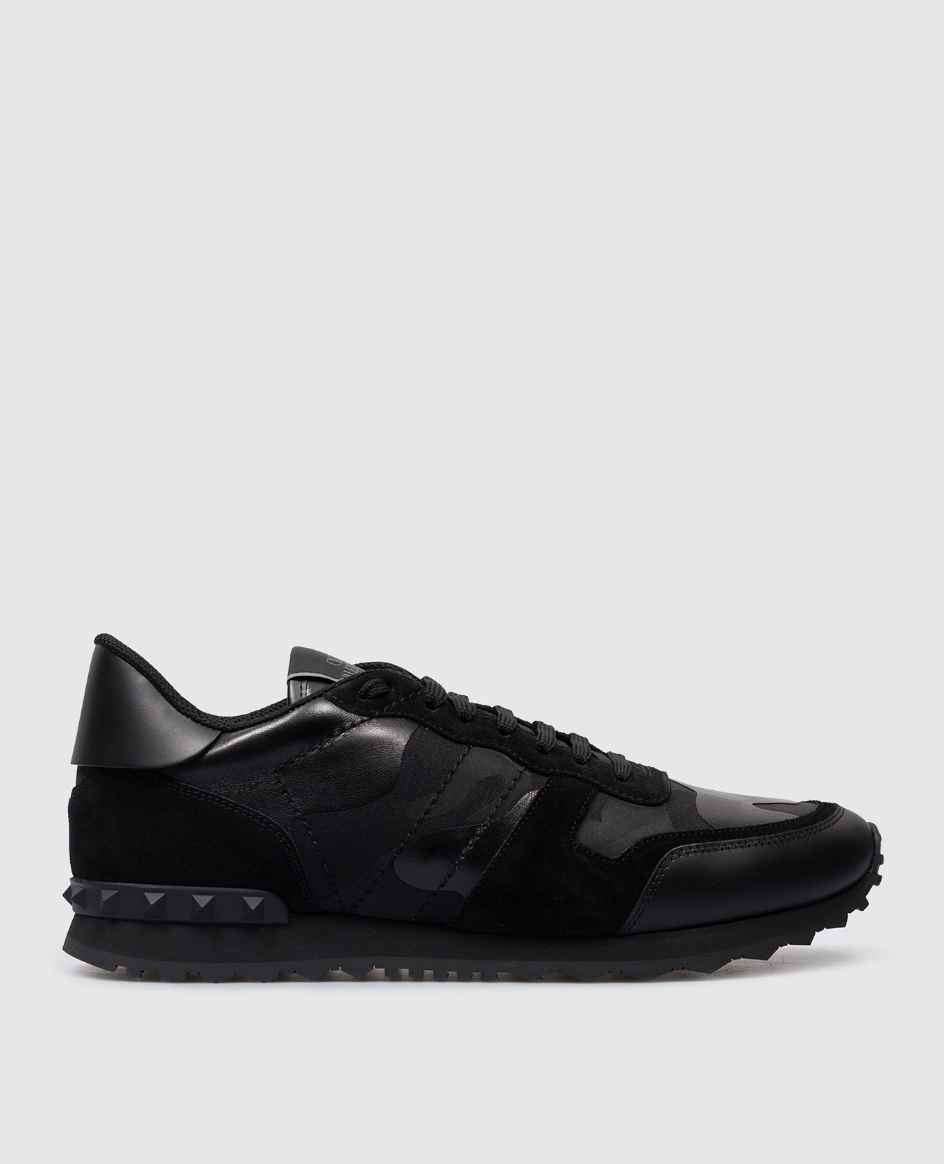 

Camouflage Noir Rockrunner black combined sneakers Valentino