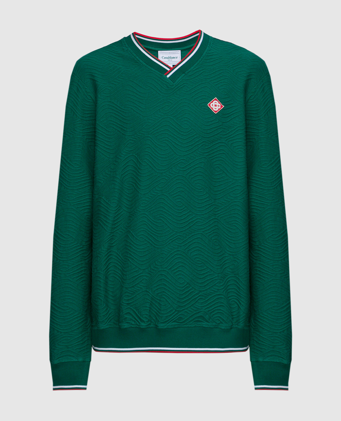 

Green pullover in a textured pattern Casablanca, Зеленый