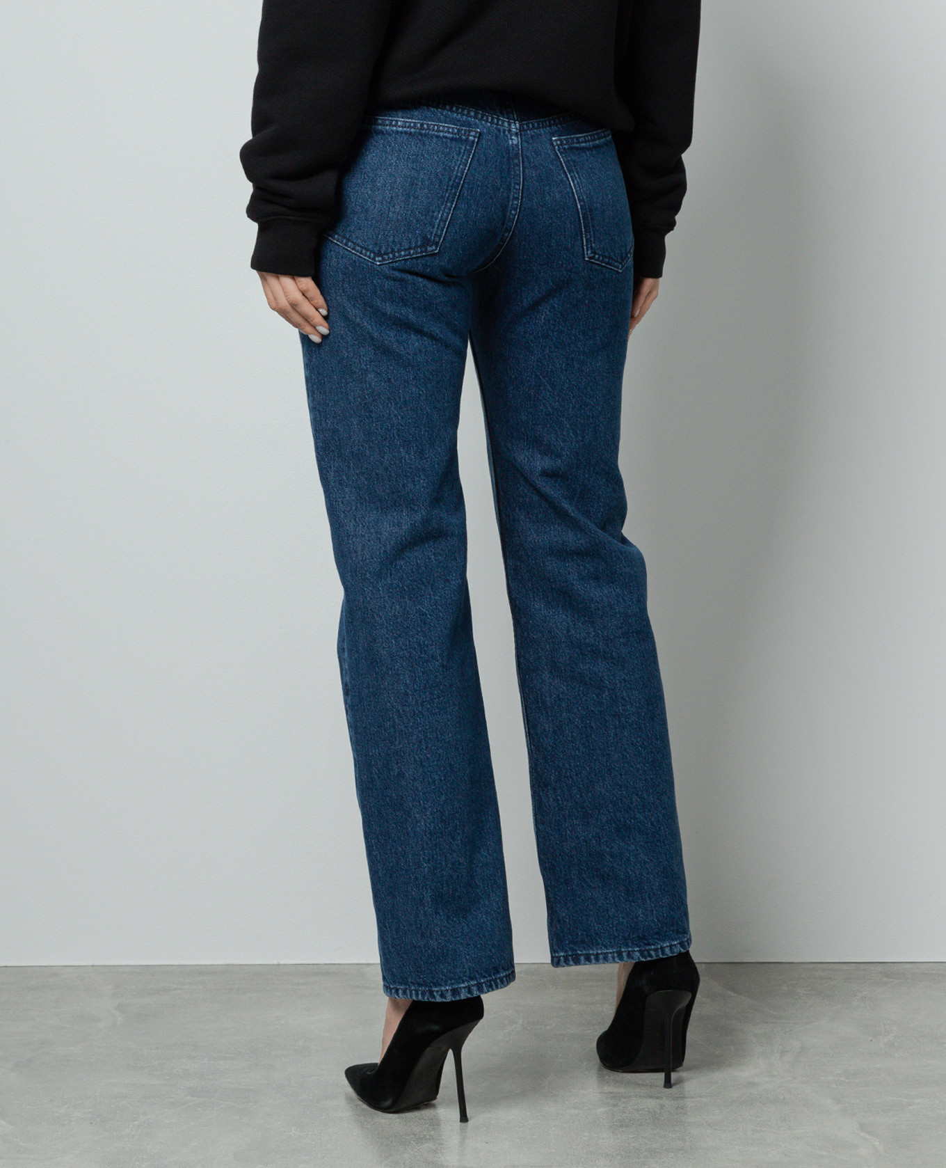 Blue jeans with logo patch Off-White 4