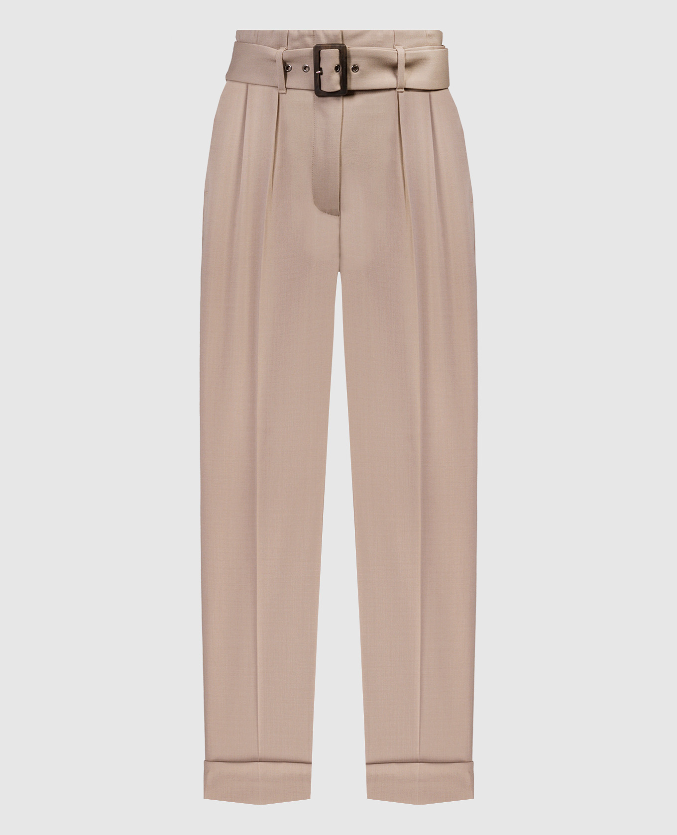 

Beige pants with a belt Peserico