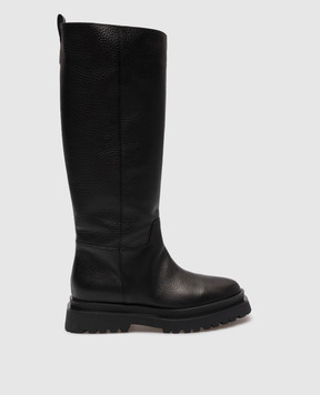Laura Bellariva Black leather boots P9107