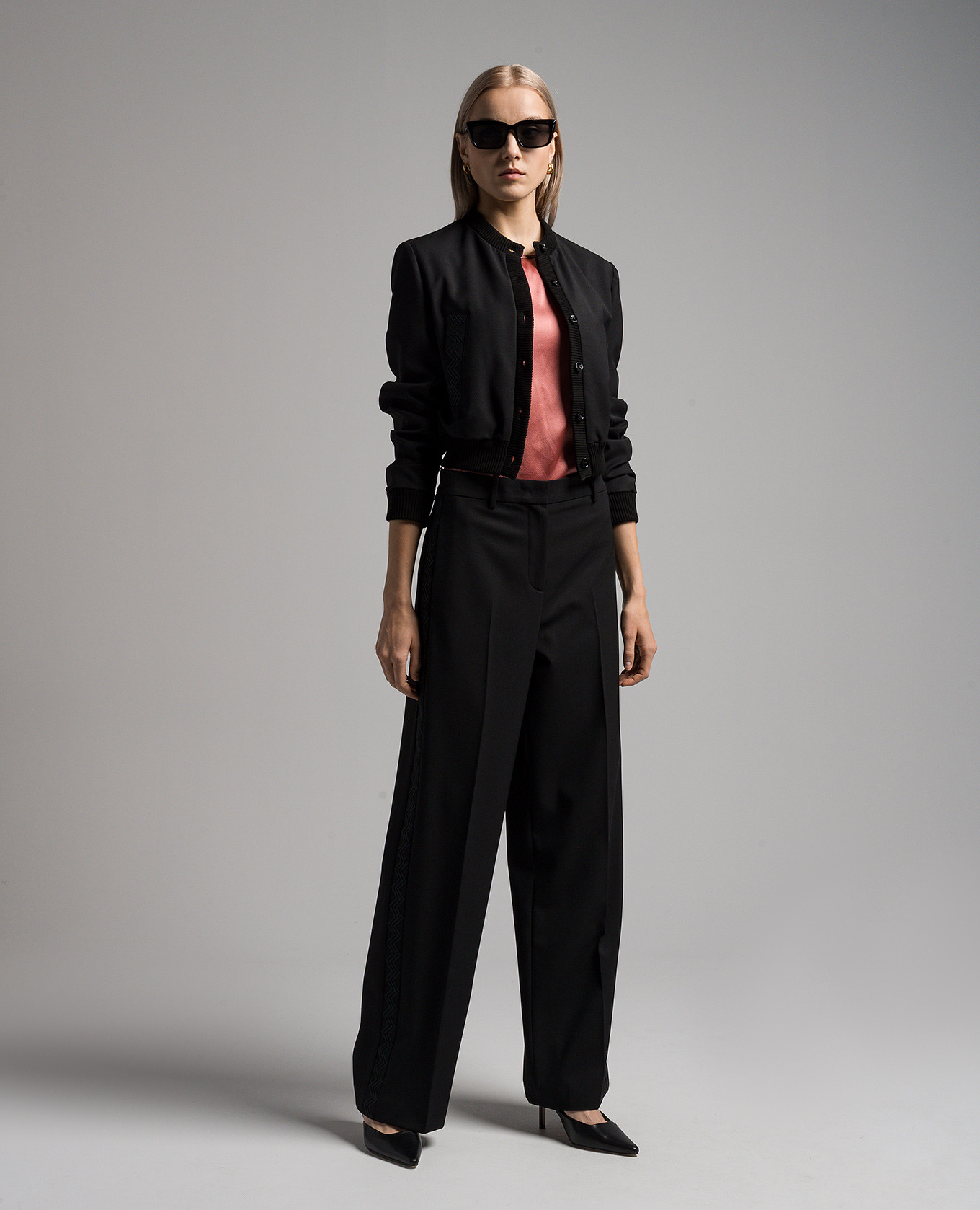 Black wool pants with stripes Missoni 2