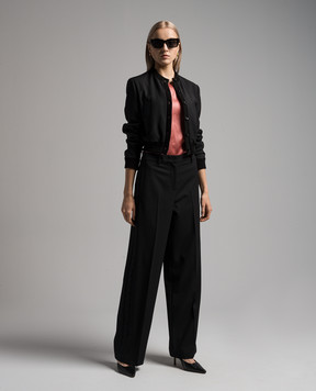 Missoni Black wool pants with stripes DS23WI2FBW00QT