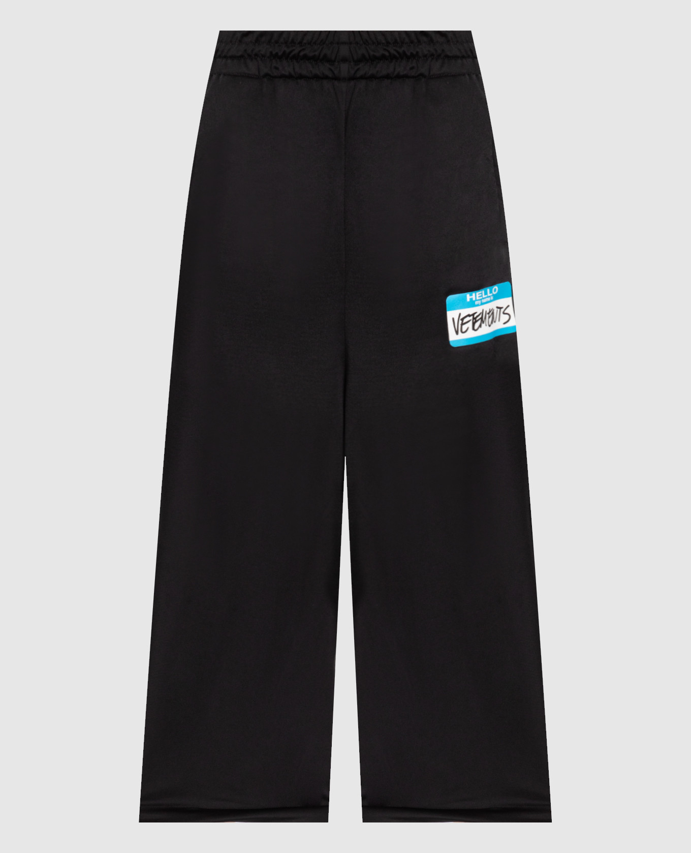 

Black pants with logo Vetements, Черный