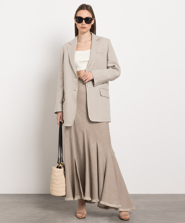 【関税送料込】Max Mara ジャケット リネン ADELCHI Max Mara Adelchi オーバーサイズ リネンジャケット