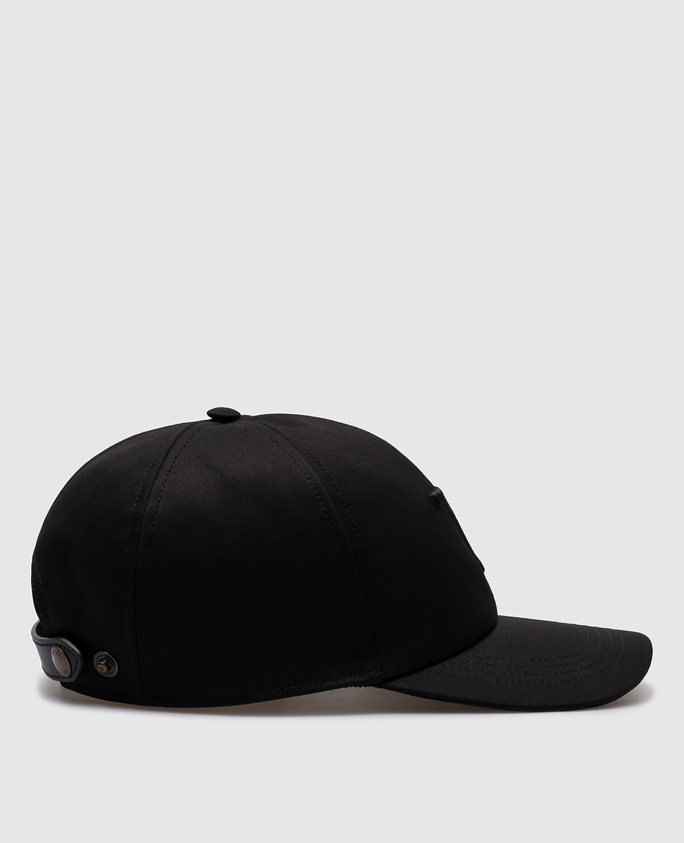 

Black cap with monogram logo embroidery Tom Ford