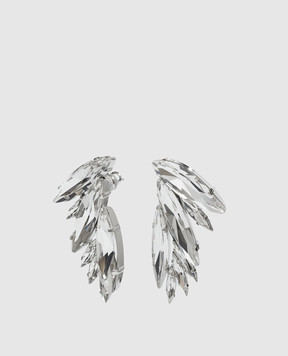 Ellen Conde Silver earrings with crystals F30