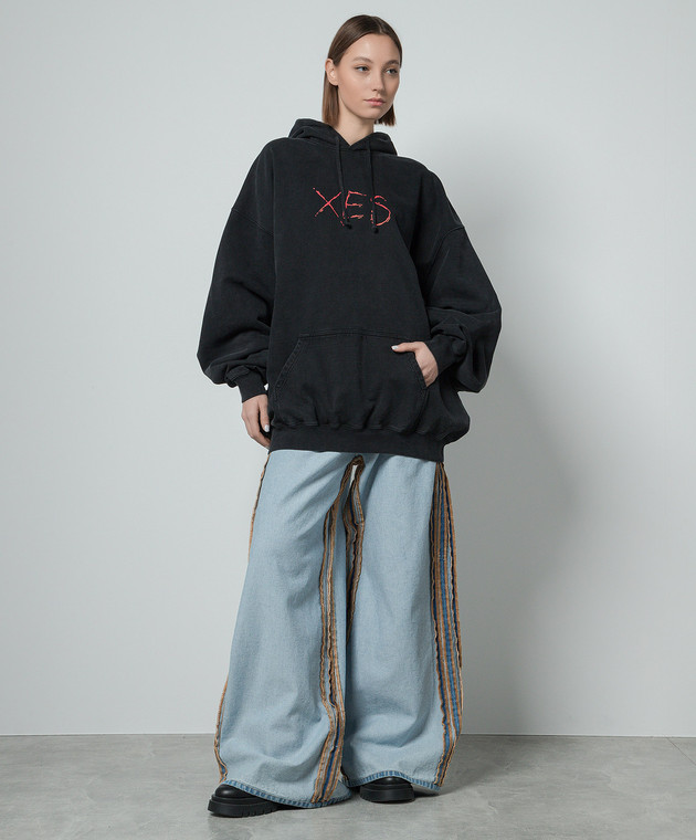 Vetements Black hoodie with SEX print UE64HD170B buy with  