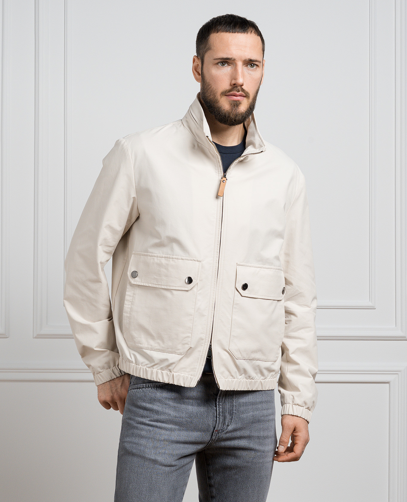 

Beige windbreaker Canali