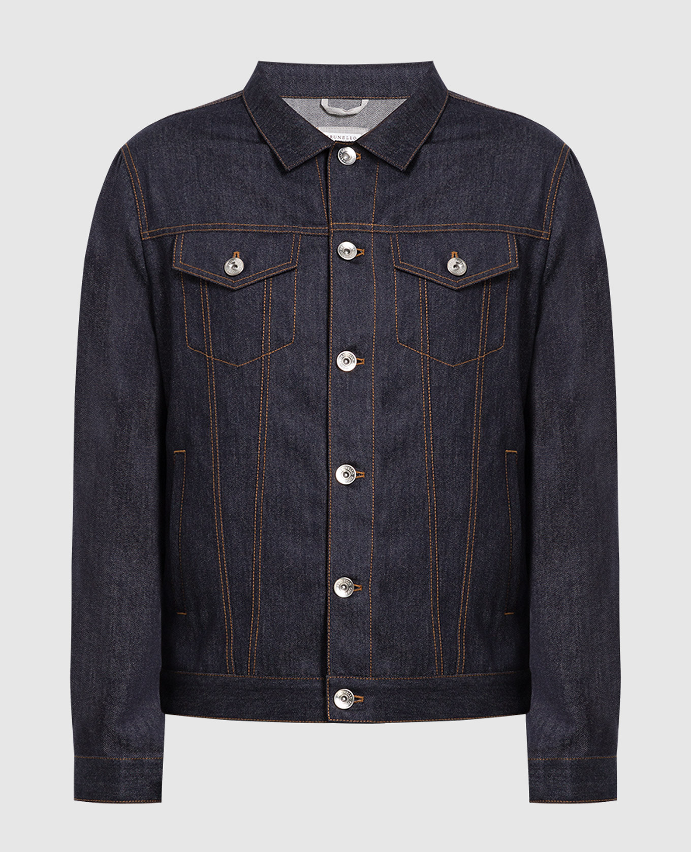 

Navy blue wool jacket Brunello Cucinelli, Синий