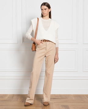 Ballantyne White vest made of wool B1S1117W114