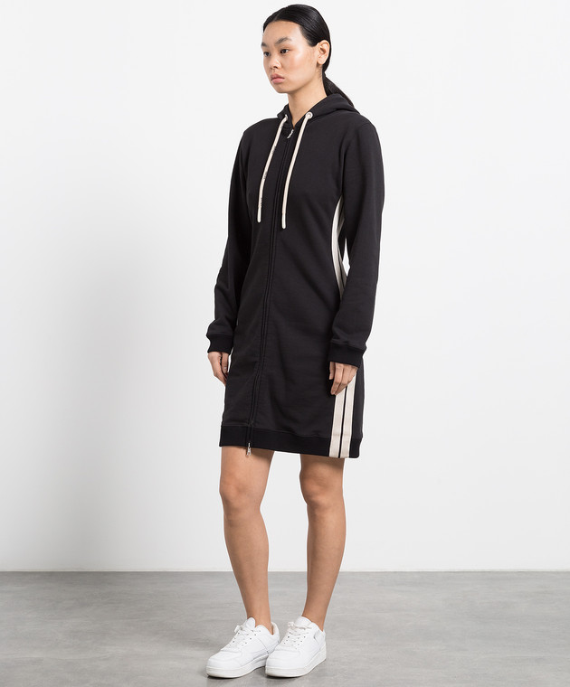 パーティードレス Palm Angels PWDH004F23 FAB001 1003 Dresses Black Dress with logo PALM ANGELS PWDH004F23FAB001 1003 - Ancote