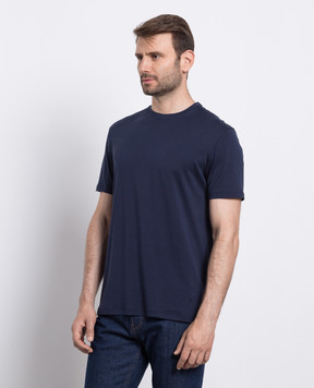 ISAIA Blue T-shirt MCI154JP001