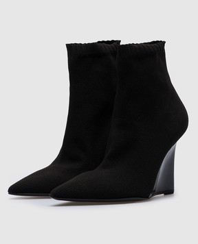 Paola Zuin Venezia Nora black ankle boots NORAKNIT