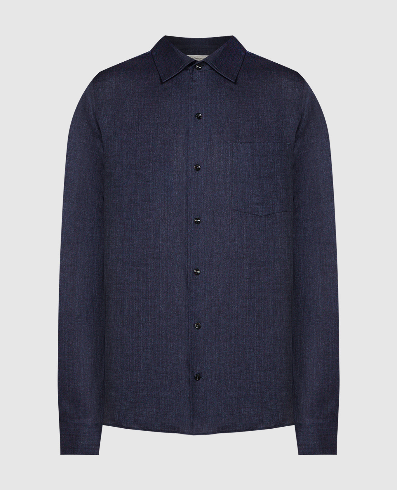 Blue linen shirt agnona