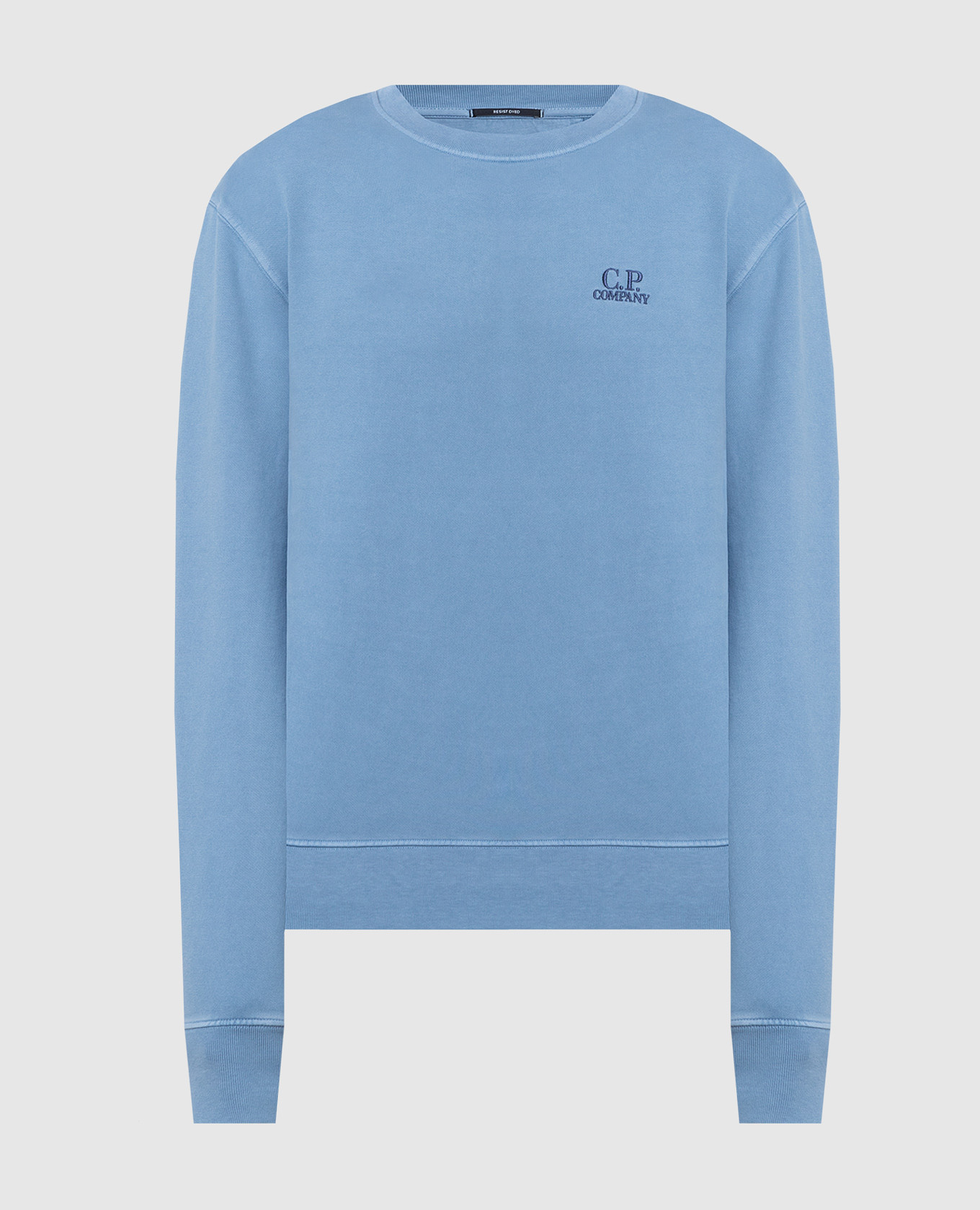 

Blue sweatshirt with logo embroidery C.P. Company, Голубой