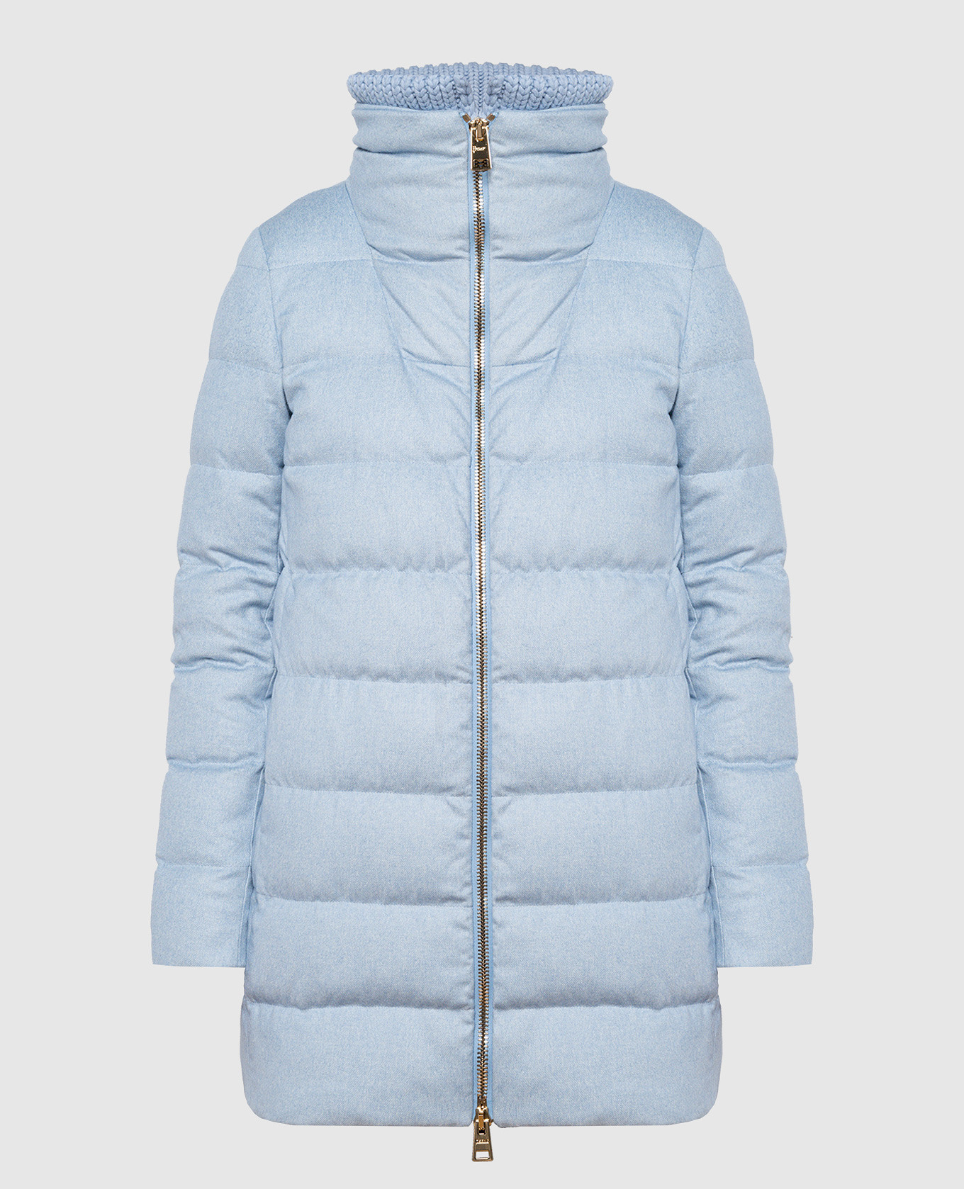 Scump/De Lux Herno Blue down jacket made of silk and cashmere